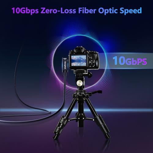 Câble optique actif de type C Gen3.2 coudé pour liaison longue distance webcam - 4