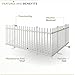 3.5ft H x 7.6ft W (1 Panel) Freestanding Zippity Lightweight Portable Fence Kit, White Vinyl Picket Fence Panel, Portable Outdoor & Indoor Fence for Temporary Events, Easy Install for Backyard ZP19026