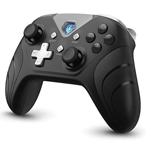IFYOO X208 2.4G Wireless and Wired Gaming Controller USB Gamepad Joystick for Computer & Laptop (Windows 10/8/7/XP, Steam), Android and PS3 -Black&Silver