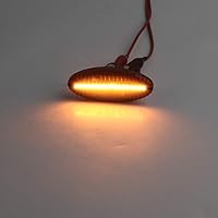 Vista 5 de GZYF Indicadores de señal de giro secuenciales automáticos para automóvil, luz de marcador lateral para Nissan Cube, Juke, Leaf, Micra K12/K13, Note