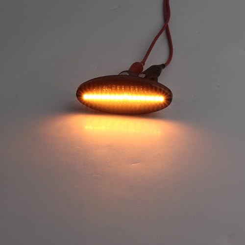 Miniatura 5 de GZYF Indicadores de señal de giro secuenciales automáticos para automóvil, luz de marcador lateral para Nissan Cube, Juke, Leaf, Micra K12K13, Note