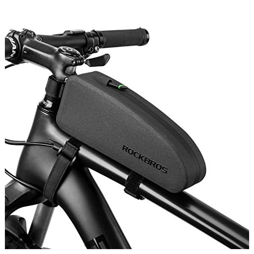 ROCKBROS Bike Top Tube Bag Bicycle Front Frame Bag Waterproof Bike Pouch Pack/Phone Bag Cycling Accessories Pouch for Mountain Road Bike Medium