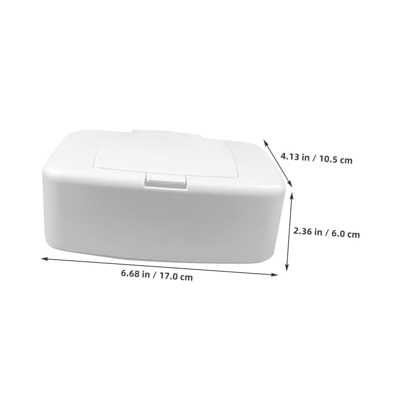WOONEKY Distributeur de Lingettes Portable 4pcs Léger en Pp Blanc Rechargeable Cuisine et Chambre Bébé Design Simple et Moderne