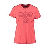 hummel Damen Classic Bee Fauna SS Tee T-Shirt, Deep Sea Coral, S