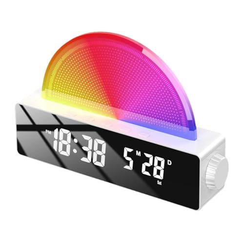 Despertador despertador al amanecer - Despertador con luz solar, luz nocturna para la atmósfera del despertar | Despertador para quienes tienen el sueño pesado, Despertador inteligente, Despertador