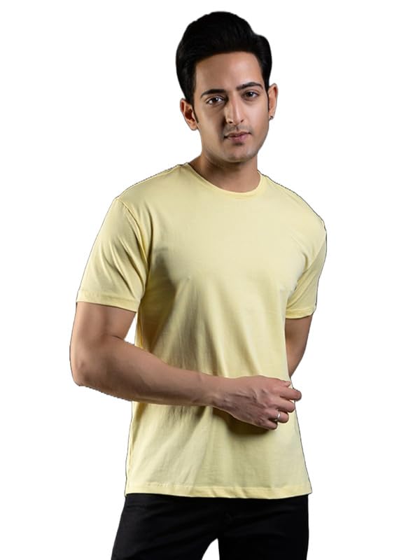 Image of Ghumakkad Cotton Blend Half Sleeve Round Neck Sports T Shirt for Men
