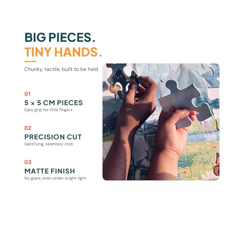 Image of Unicorns and Meadows Jigsaw Puzzle | 48 Pieces | Ages 4, 5, 6, 7 Years | Premium Montessori Toy & Quiet Time Activity | Birthday Gift or Return Gift for Kids