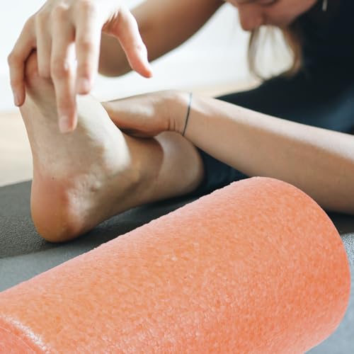 Beaupretty Yoga Massage Roller para liberación muscular y relajación de espalda, material de espuma Epp, rodillo de masaje fitness naranja 30x15cm para terapia de puntos gatillo miofasciales corporales miniatura 7