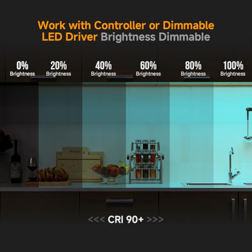 Image of BTF-LIGHTING FCOB COB LED Strip Lights 5V USB Powered Ice Blue Color for TV