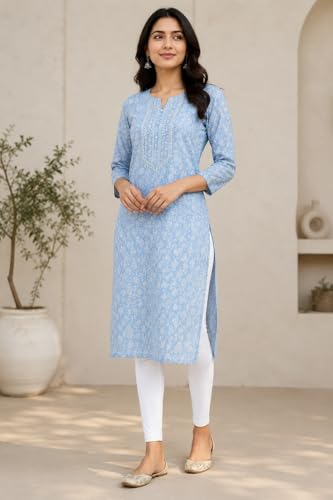 Image of Women's Cotton Lycra Ankle Length Leggings | Soft & Stretchable Everyday Wear