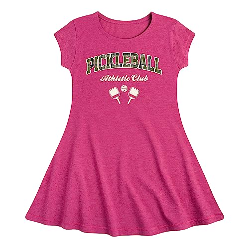 Instant Message - Pickleball Athletic Club - Toddler & Youth Girls Fit & Flare Dress