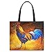 601 Borsa Mare Bellissimo Gallo Rurale Borsa A Mano Elegante Tracolla Casual Borsa Di Tela Per Quotidiano Vita Viaggio Yoga 40X50Cm