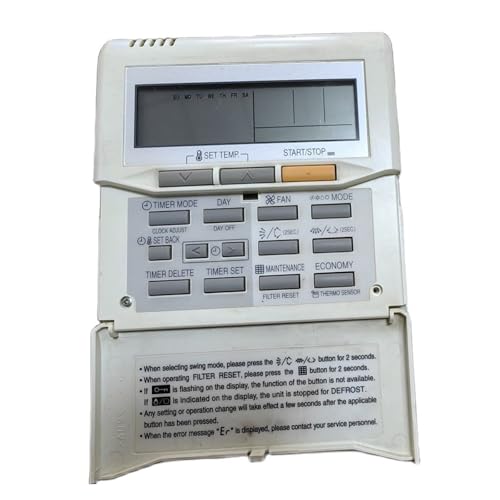 Panel De Control Remoto For Aire Acondicionado, Compatible Con Fujitsu, Control Remoto For Aire Acondicionado UTY-RNKYT
