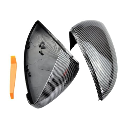 Boîtier rétroviseur MK7.5 protection aérodynamique et coque d'aile noir brillant