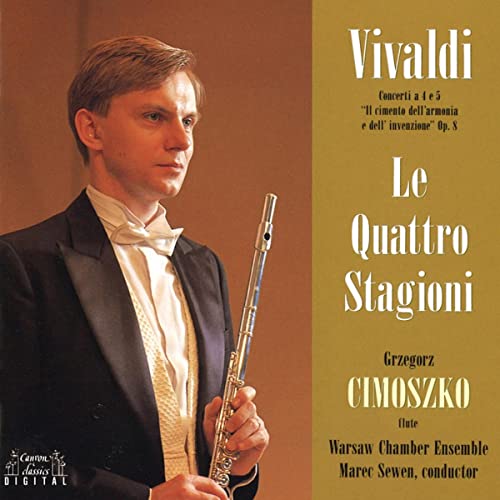 Amazon.co.jp ヴィヴァルディ協奏曲集「四季」作品8の14(フルート版) グジェゴシュ・チモシュコ & マレック・セヴェン