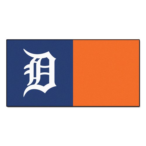 Fanmats 8583 MLB Detroit Tigers Nylon Carpet Tile