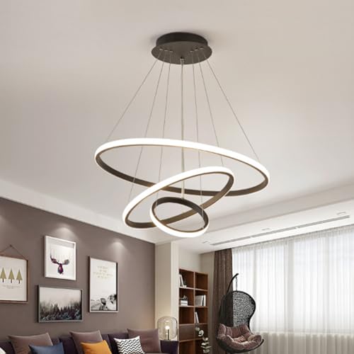 Lustre LED d'intérieur moderne CLMJHG télécommande plafonnier variable