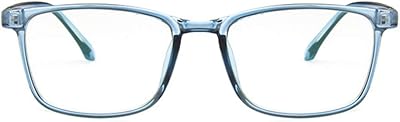 Unisex Glasses Frame Fashion Blue Rectangle Full Frame Decoration Prescription Glasses