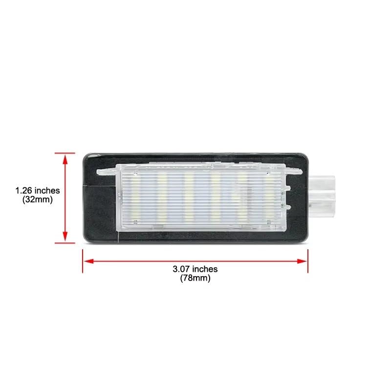 Luz de matrícula para Dacia Logan MCV idónea para trayectos nocturnos 5