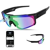 padom AI Smart Glasses with Camera for Cycling & Outdoor Sports - Blue