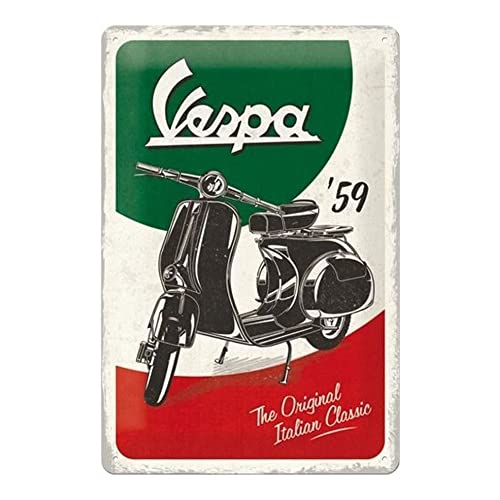 Nostalgic-Art Cartel de Chapa Retro Vespa – The Italian Classic – Idea de Regalo...