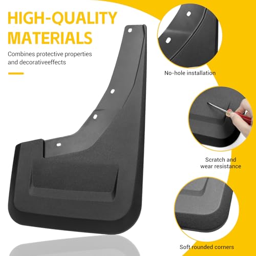 Image of Mud Flaps Only for 2021-2024 Dodge Ram 1500 (TRX) Splash Guards Front & Rear Truck Mud Guards Set Accessories(4pcs)