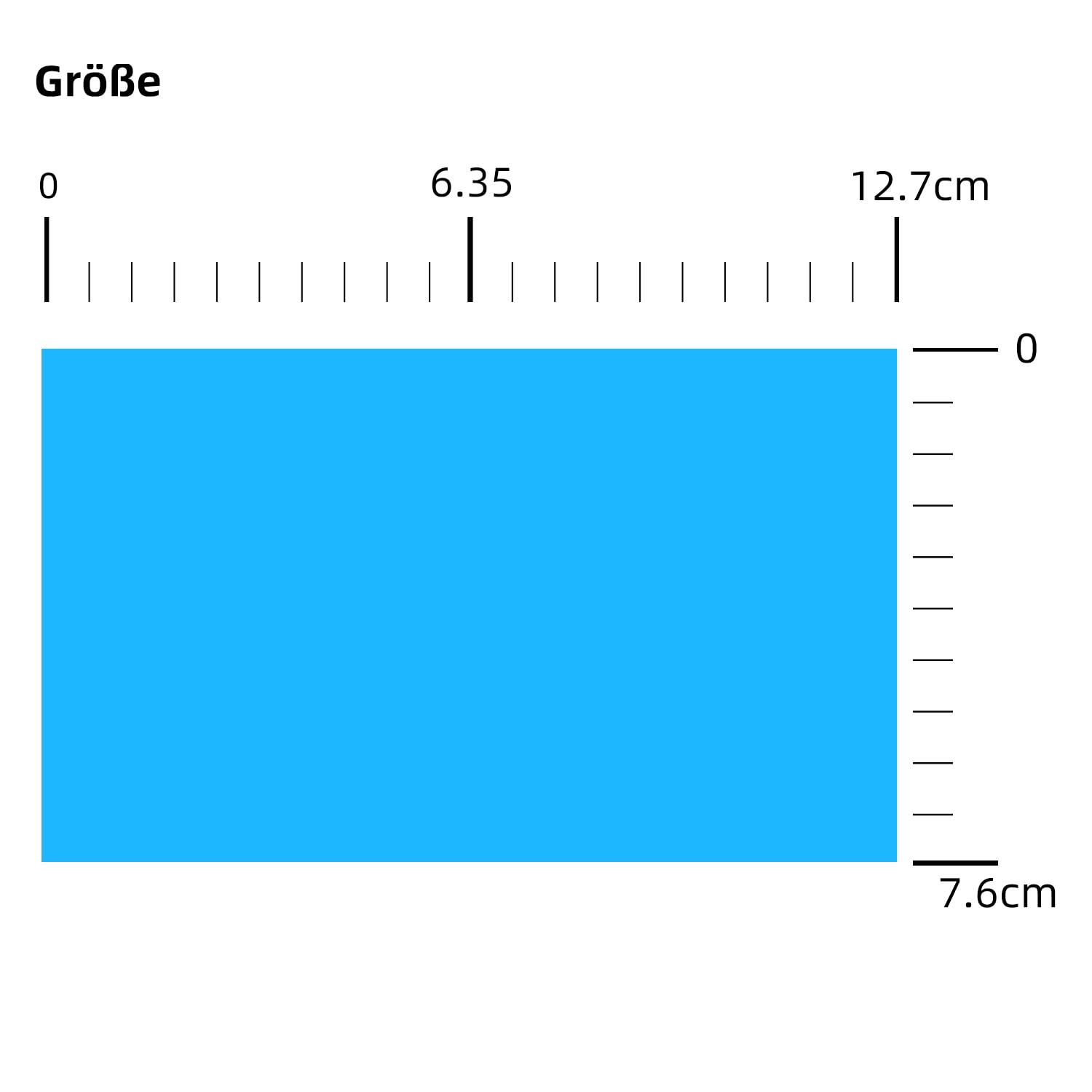 200 pezzi – Adesivi Blu, Etichette Autoadesive per Trasloco, 12,7 × 7,6 cm, Rettangolari, Rotolo, Rimovibili, Fluorescenti Blu