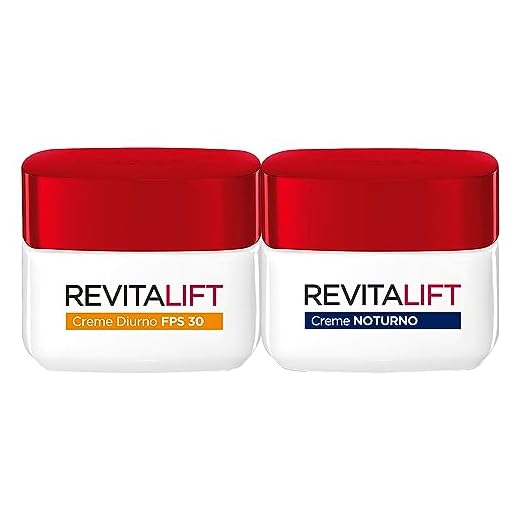 Kit L'Oréal Paris Creme Facial Anti Idade Revitalift Diurno + Noturno