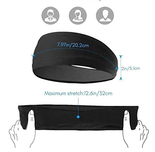 شريط راس رياضي للرجال والنساء من تول هاوس، عصابات راس رياضية غير قابلة للانزلاق وقابلة للتمدد وممتصة للرطوبة وجيدة التهوية للتمارين الرياضية والجري وكرة السلة والمشي لمسافات طويلة وكرة القدم والتنس