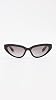 Lentes de sol BURBERRY Debbie para mujer, negro/gris degradado, talla única 3