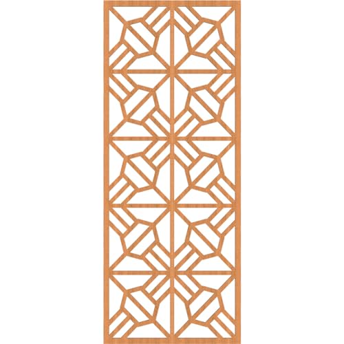 Image of Auburn Decorative Pierced Fretwork Wood Wall Panels, 17 3 /8 inchW x 44 3 /8 inchH x 1 /4 inchT, Cherry
