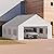 Carport, 20 x 20 Heavy Duty Carport Canopy with Removable Sidewall, Portable Garage with All-Season Tarp, Outdoor Storage Shelter Water-Resistant Car Canopy for Party Event Wedding Gathering (20x20ft)