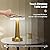 ZOOPEEN Gold Cordless Table Lamp with Touch Sensor,2800mAH Rechargeable Battery Operated Desk Lamp Up to 60 Hours Usage,3 Color Dimmable Small Portable Bedside Lamps,for Bedroom Nightstand Lamp