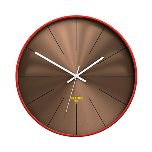 SPACE HOTEL District 12 - Reloj de pared, color rojo Cover