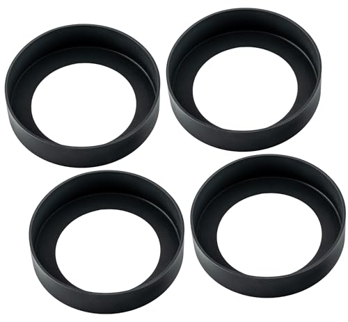Verute PADS-4-BL Silicone Rubber Pads For 16Oz Glass Soap Dispensers - Slip-Resistant Bottoms cover
