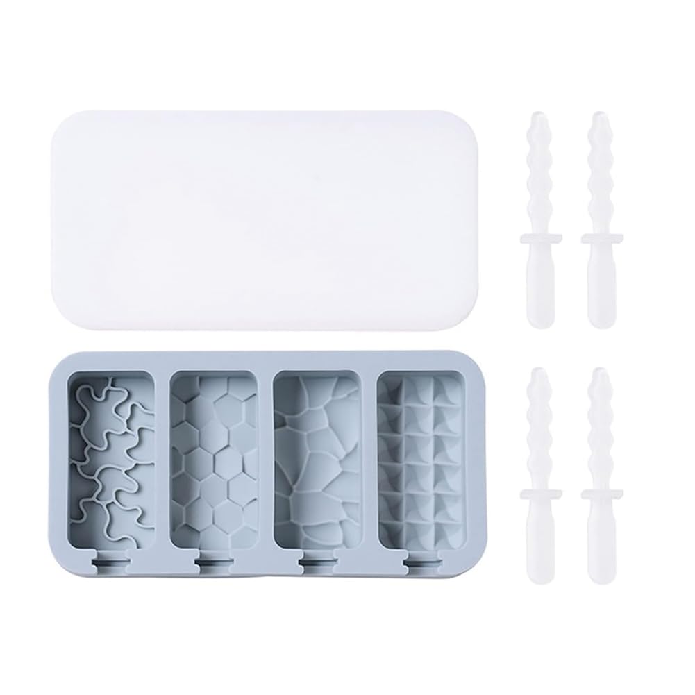 CTRLZS Covered Ice Cream Mold Homemade Cheese Stick Ice Cream Bar Mold Blue Chocolate Mold