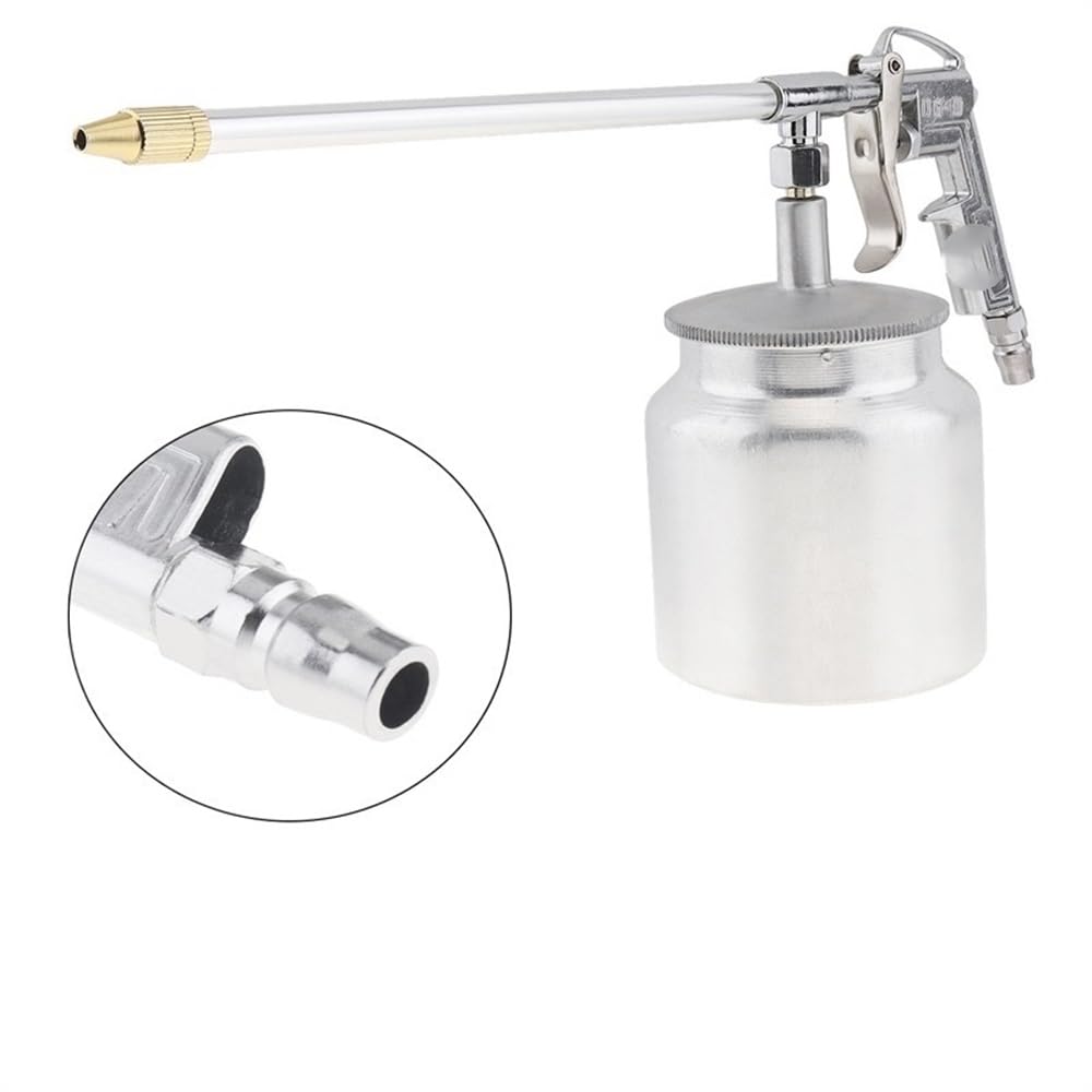 Łącznik do smarownicy Złącze pistoletu smarowego Pneumatyczny pistolet natryskowy typu Silver Pot z kalibrem dyszy 6 mm i aluminiowym garnkiem