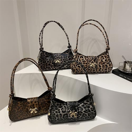 Leopard Print Puise y2k Bag Clutch Purses Leopard Purse Leather Shoulder Bag Cute Vintage Shoulder for Women4