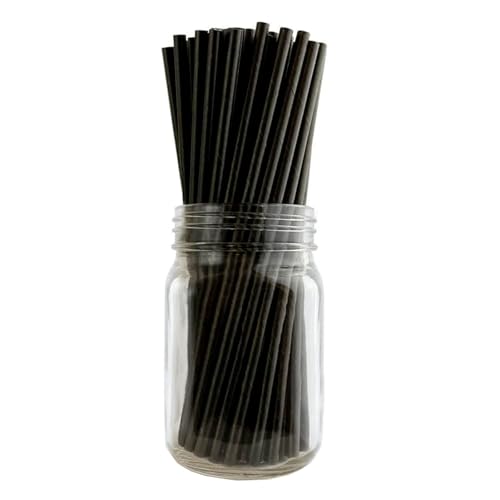 Pitillos de papel ecológicos BarConic 19.69 cm Negro miniatura 1