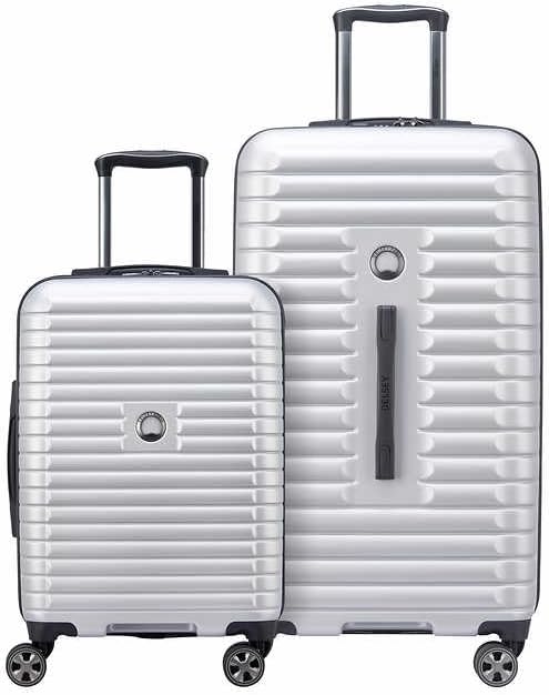 Amazon | Delsey 2ピース ハードサイドトランクセット(シルバー 