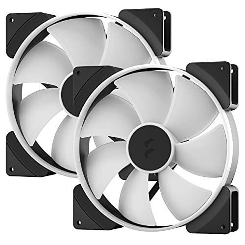 Fractal Design Prisma Al-18 Fn1399 Pc Case Fan, 7.1 Inches (18 Cm), Argb Compatible, Fd-Fan-Pri-Al18-Pwm-2P #TOP8