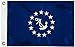 Taylor Made 93076 Nylon Officer Flag, 12" x 18" - Commodore , Blue