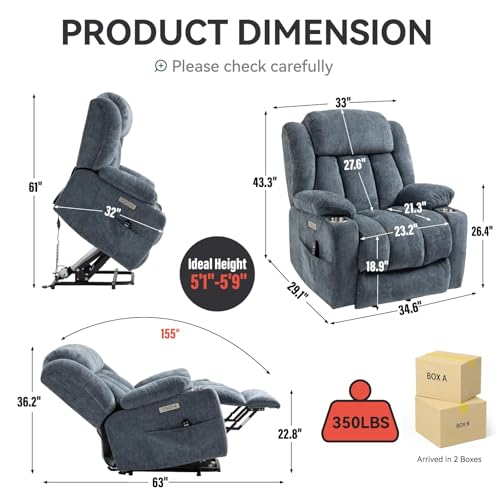 Sillón Plegable Recliner con Apoyo Lumbar miniatura 2