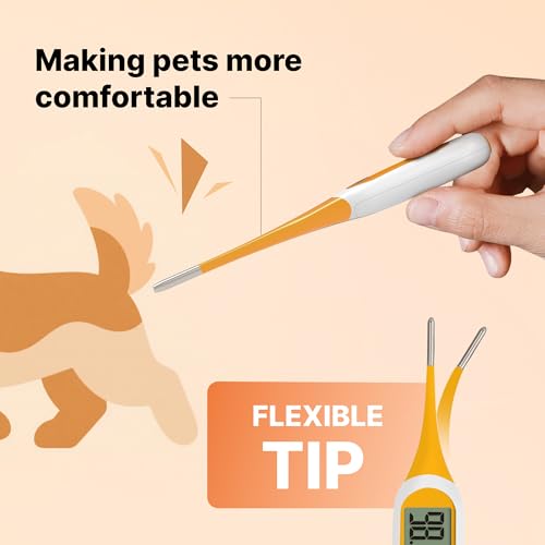 image for FDK Digital Dog & Cat Thermometer for Fever Detection, 8s Fast Reading