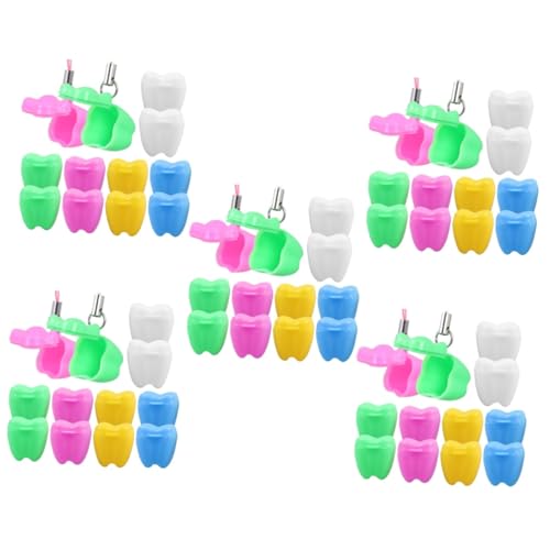 MOLUCKFU 5sets Boys Girls Baby Tooth Box Keepsake Case Storage Box for Boys and Girls Fairy Present 12pcs*5