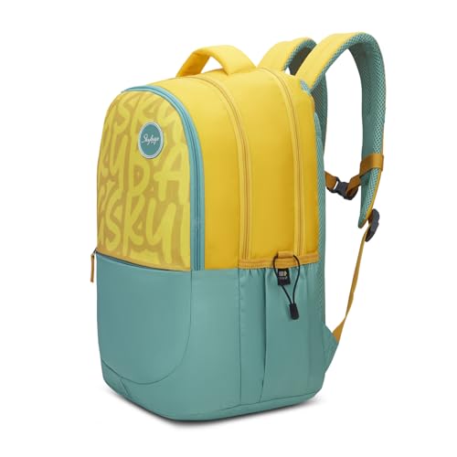 Image of Skybags Klan Plus 37L Casual Backpack for Boys & Girls with 3 Compartments & Adjustable Shoulder Strap | Quick Access Front Pocket | Pencil Pouch | Perfect for School & Travel- Unisex