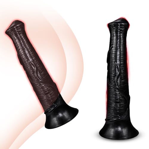 BDSMJOY groß Analdildo,riesen Horse Dildo Analplug Buttplug Analspielzeuge Fisting Sexspielzeug erotisches Sex Spielzeug ab 18 für Paare Frauen Männer extrem (Schwarz, M)