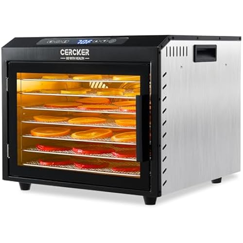 Food-Dehydrator Machine 7 Stainless Steel Trays 800W Fruit Food Dryer Meat