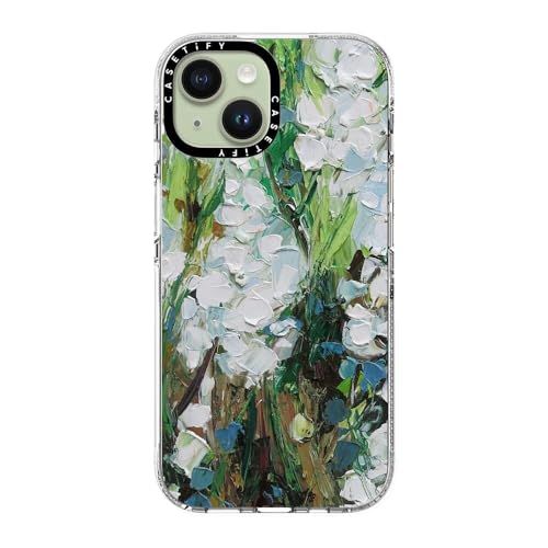 Coque transparente pour iPhone 15 CASETiFY compatible MagSafe motif fleurs - 4