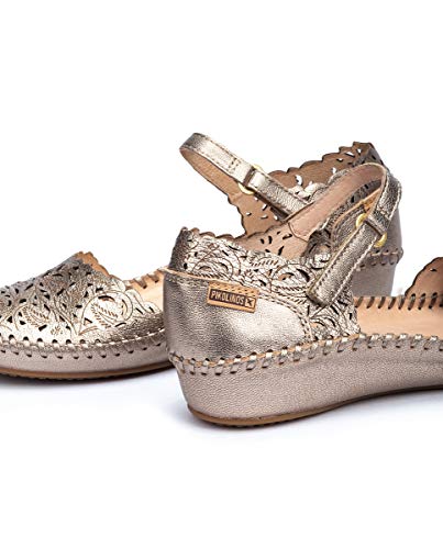 Image of PIKOLINOS P. Vallarta Women's Semi-Open Shoes | Leather | Silver